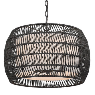 Everly Four Light Pendant (6805-4 BLK-MBR)