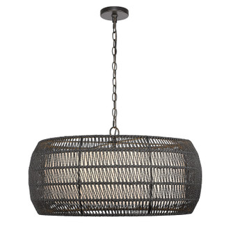 Everly Six Light Chandelier (6805-6 BLK-MBR)