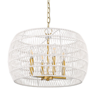 Golden - 6808-4 MBG-WR - Four Light Chandelier - Ellie - Modern Brushed Gold
