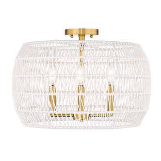 Ellie Four Light Semi-Flush Mount (6808-4SF MBG-WR)