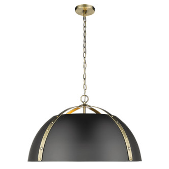 Aldrich Five Light Pendant (6928-5P AB-BLK)