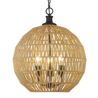 Florence Three Light Pendant (6933-3P BLK-NR)