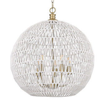 Golden - 6933-5P BCB-WR - Five Light Pendant - Florence - Brushed Champagne Brass