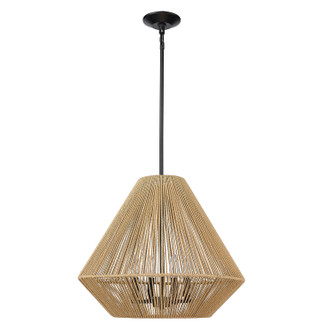 Valentina Four Light Pendant (6937-4P BLK-NR)