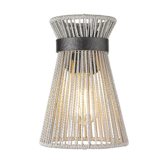 Golden - 6938-1W BLK-BR - One Light Wall Sconce - Avon - Matte Black