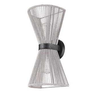 Avon Two Light Wall Sconce (6938-2W BLK-BR)