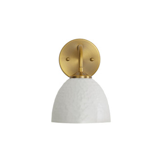 Shepard One Light Wall Sconce (6950-1W MBS-WHT)