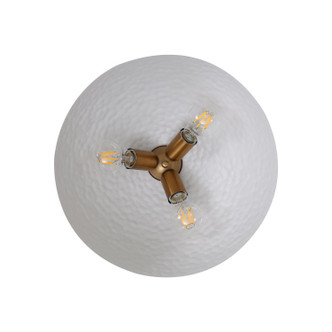 Shepard Three Light Flush Mount (6950-FM MBS-WHT)