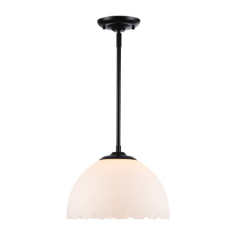 Dorinda One Light Pendant (6954-M BLK-OP)