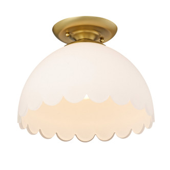 Dorinda One Light Semi-Flush Mount (6954-SF BCB-OP)