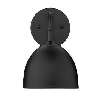 Zoey One Light Wall Sconce (6956-1W BLK-BLK)
