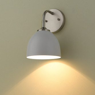 Zoey One Light Wall Sconce (6956-1W PW-WHT)