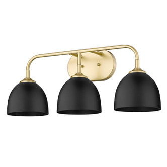Zoey Three Light Bath Vanity (6956-BA3 OG-BLK)