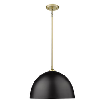 Zoey One Light Pendant (6956-L OG-BLK)