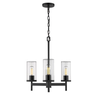 Winslett Three Light Chandelier (7011-3 BLK-CLR)