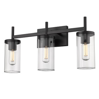 Winslett Three Light Bath Vanity (7011-BA3 BLK-CLR)