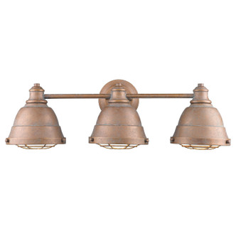Golden - 7312-BA3 CP - Three Light Bath Vanity - Bartlett - Copper Patina