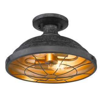 Bartlett Two Light Semi-Flush Mount (7312-SF BP)