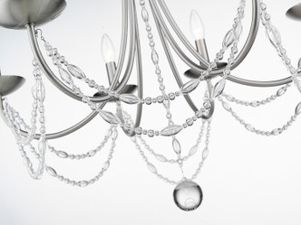 Mirabella Six Light Chandelier (7644-6 PW)