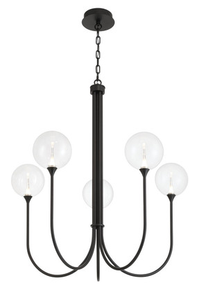 Eurofase - 48923-019 - Five Light Chandelier - Iissa - Black
