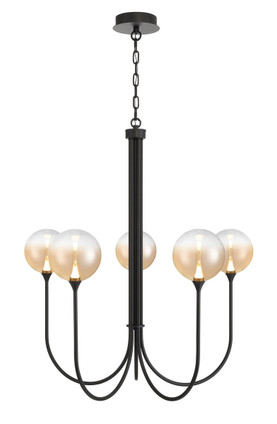 Eurofase - 48923-039 - Five Light Chandelier - Iissa - Black