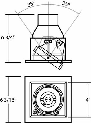 Recessed (TE111GU10-0N)
