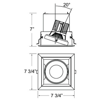 26W Multi LED Recessed Fixture (TE131LED-30-4-02)
