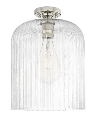Innovations - 434-1F-PN-G559-12CL - One Light Flush Mount - Downtown Urban - Polished Nickel