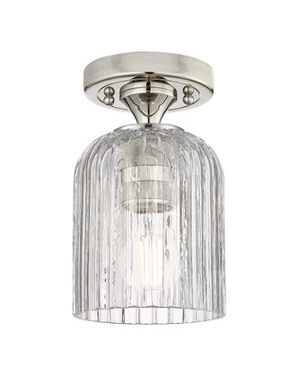Innovations - 434-1F-PN-G559-5CL - One Light Flush Mount - Downtown Urban - Polished Nickel