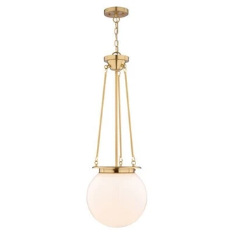 Vaxcel - P0446 - One Light Pendant - Kent - Muted Brass