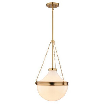 Vaxcel - P0448 - One Light Pendant - Lincoln - Muted Brass