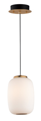 ET2 - E25064-92BKGLD - LED Pendant - Soji - Black / Gold