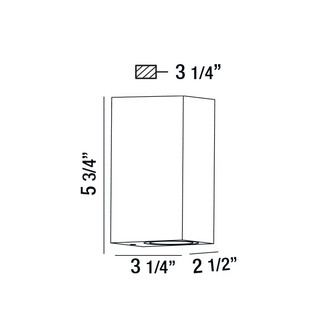 DALE DALE,OUTDR,LED WALLMNT,2LT,BK (28290-039)