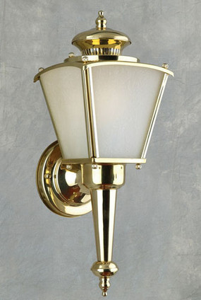 Forte - 10009-01-02 - One Light Outdoor Lantern - Solid Brass B - Solid Brass