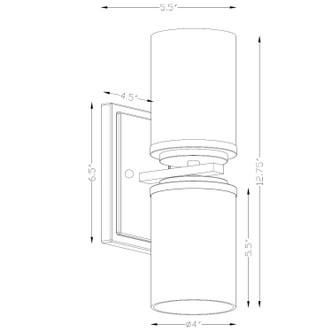 Duo Two Light Wall Sconce (2424-02-12)