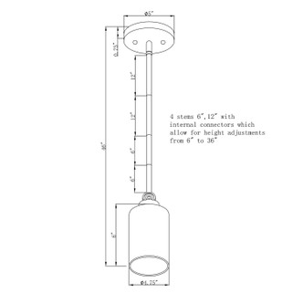Jayden One Light Mini Pendant (2614-01-04)