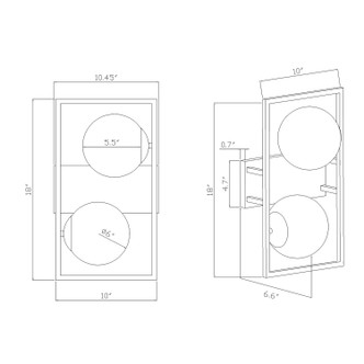 Charm Two Light Wall Sconce (2727-02-55)