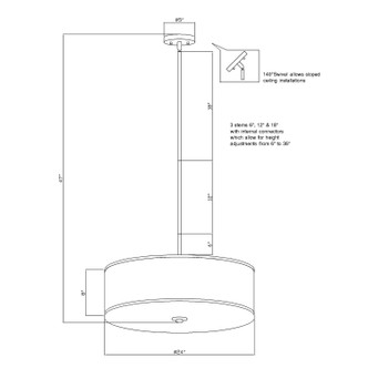 Betty Three Light Pendant (2742-03-55)