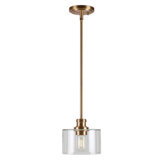 Forte - 2748-01-12 - One Light Mini Pendant - Zane - Soft Gold
