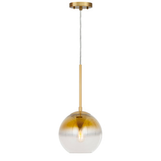 Forte - 2761-01-12 - One Light Pendant - Callisto - Soft Gold