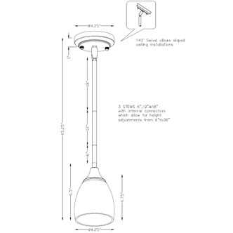 Carson One Light Mini Pendant (2768-01-55)
