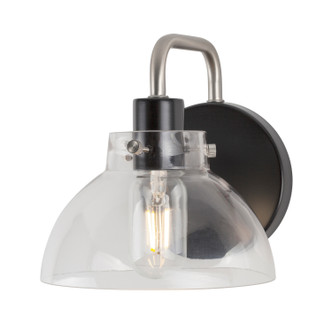 Forte - 5734-01-40 - One Light Wall Sconce - Della - Black and Brushed Nickel