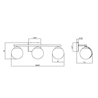 Farrell Three Light Bath Vanity Light (5745-03-12)
