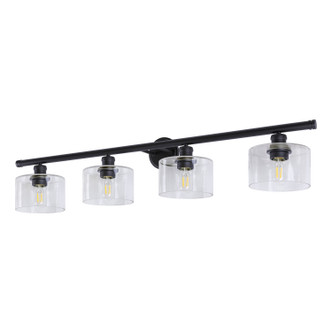 Forte - 5748-04-04 - Four Light Bath Vanity Light - Zane - Black