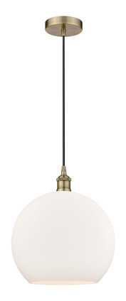 manufacturer_finish:Antique Brass|manufacturer_glass:Cased Matte White Large Athens|light_output:220.00lm|color_temperature:2200K|cri:99