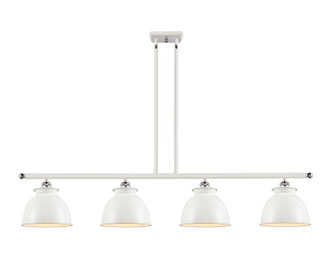 Innovations - 516-4I-WPC-M14-W - Four Light Island Pendant - Ballston - White Polished Chrome