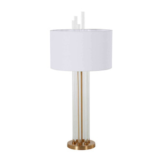 Gabby - SCH-167005 - One Light Table Lamp - Merna - Antique Brass|White Linen