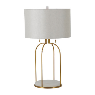 Gabby - SCH-169085 - Two Light Table Lamp - Joan - Antique Bronze|White Linen