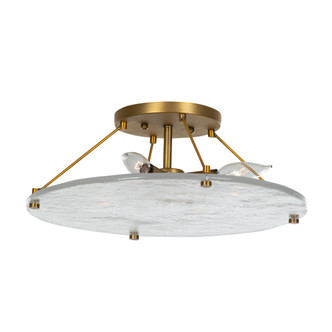 Gabby - SCH-170500 - Four Light Flush Mount - Madison - Stained Gold|Cast Glass