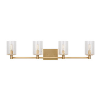 Generation Lighting - GLV1034EN/SB - Four Light Wall / Bath - Parker - Satin Bronze